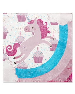 Foto 1 | Servilletas De Almuerzo Con Forma De Unicornio American Greetings De Party Supplies, 80 Unidades - Venta Internacional.