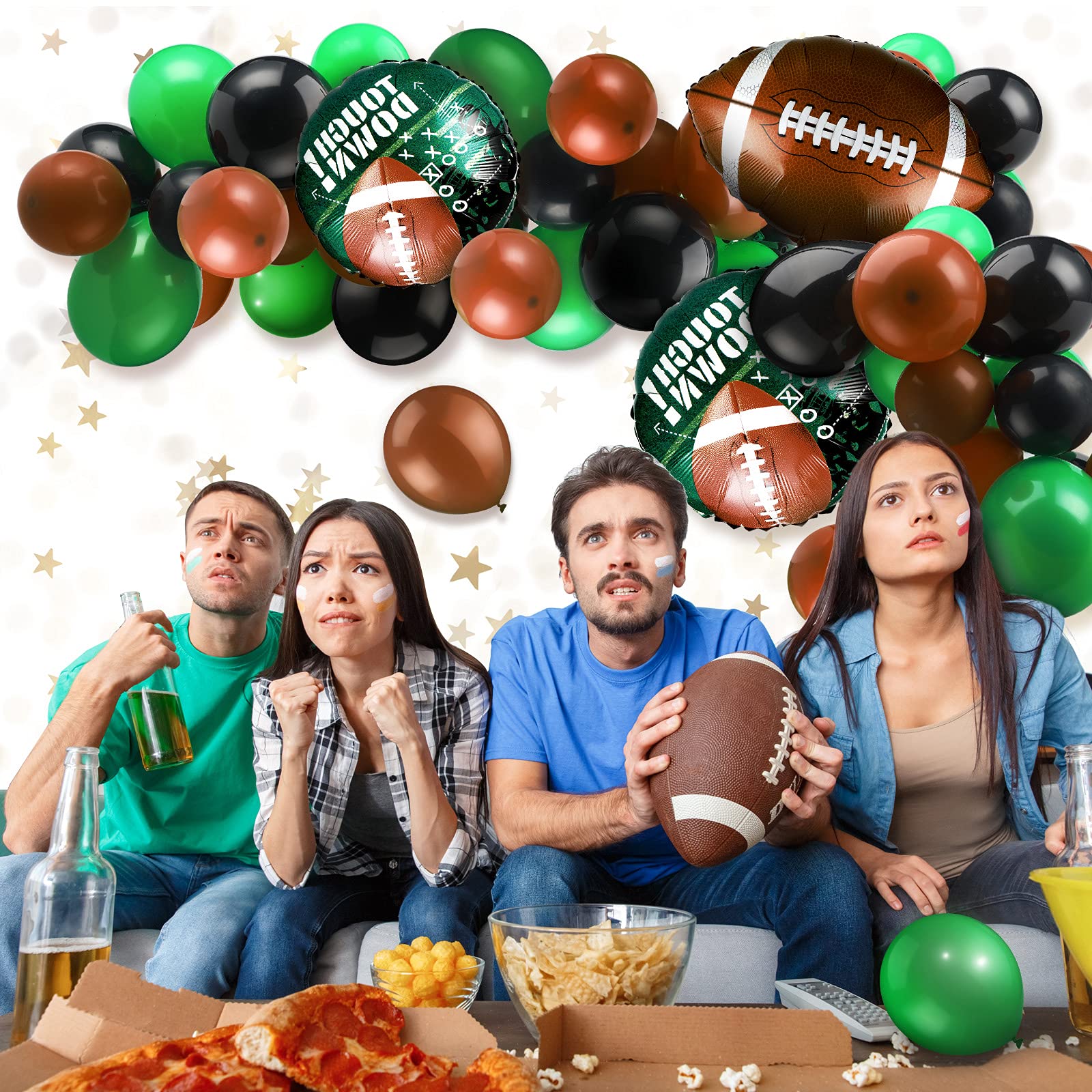 Foto 4 | Set De Globos De Fútbol Con Forma De Arco Skylety, 97 Unidades, Con 6 Globos De Campo - Venta Internacional.