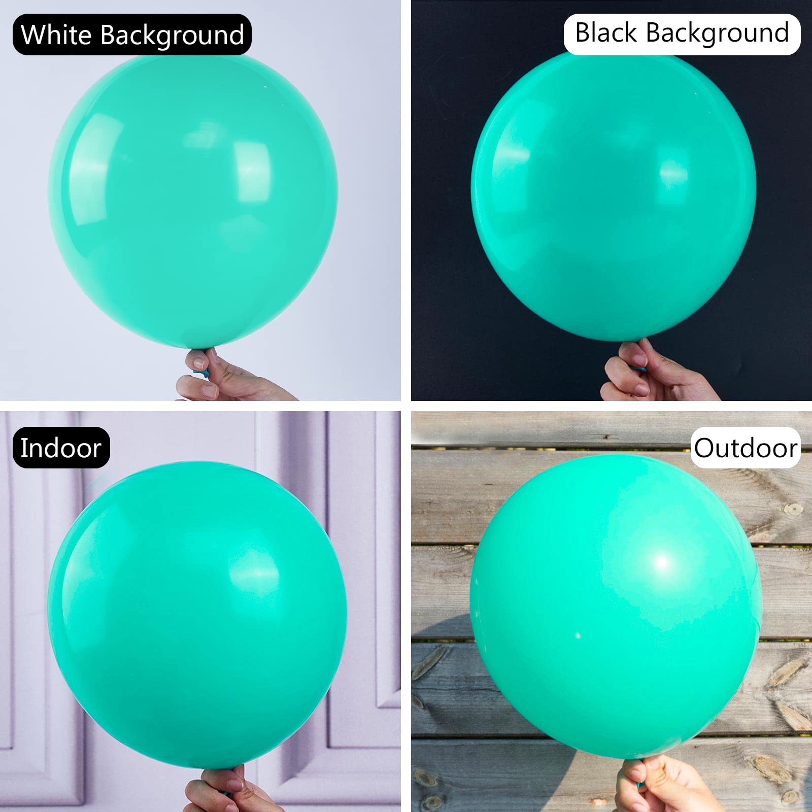 Foto 3 | Globo Partywoo Teal, 140 Unidades, Diferentes Tamaños, Para Guirnaldas - Venta Internacional.