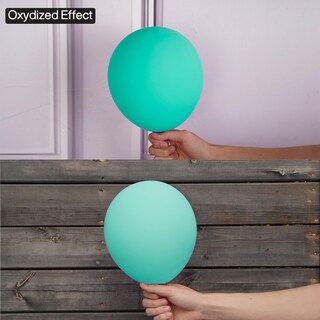 Foto 5 | Globo Partywoo Teal, 140 Unidades, Diferentes Tamaños, Para Guirnaldas - Venta Internacional.