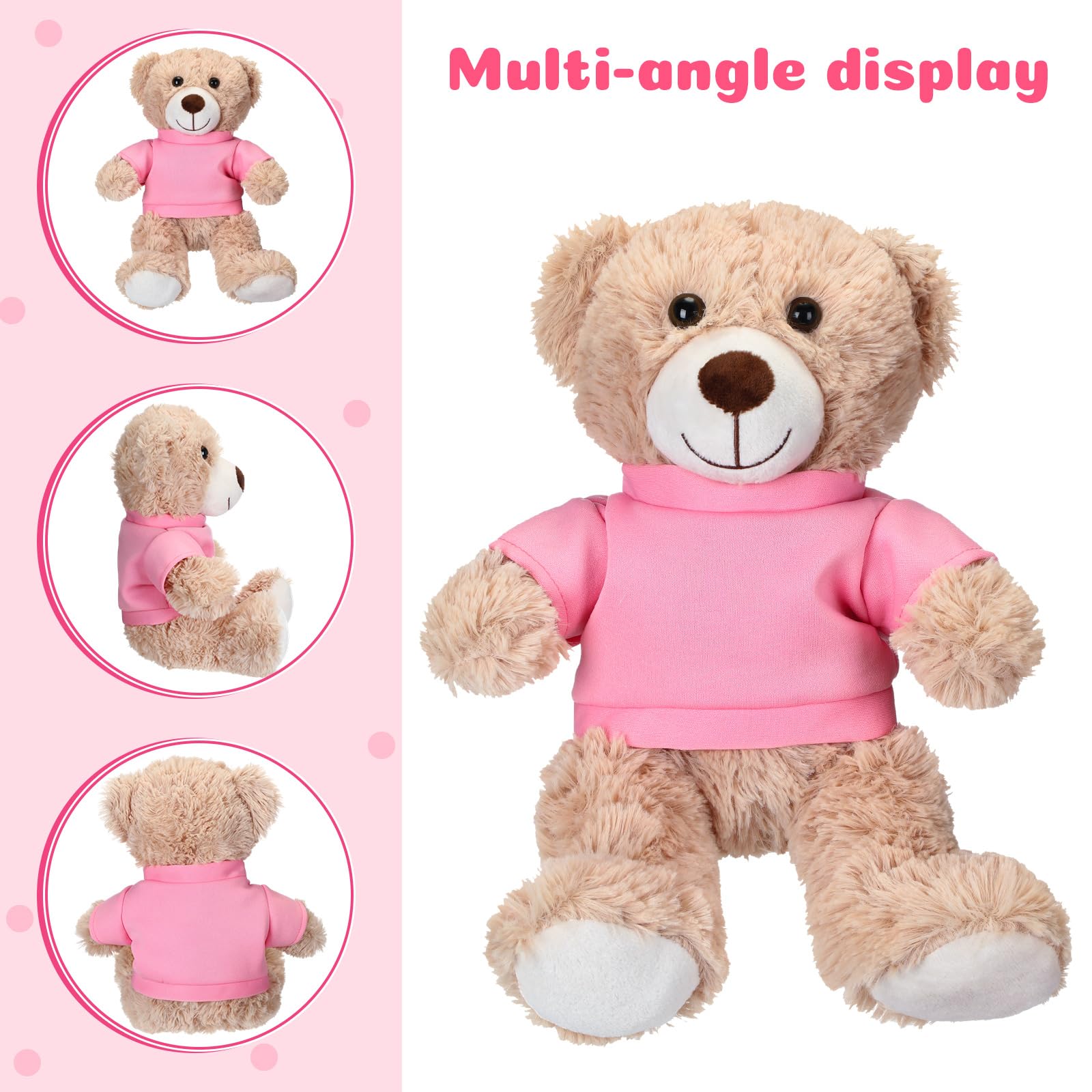 Foto 4 pulgar | Camiseta Básica Skylety De Bear Clothes Para Osos De Peluche De 35 A 45 Cm - Venta Internacional.