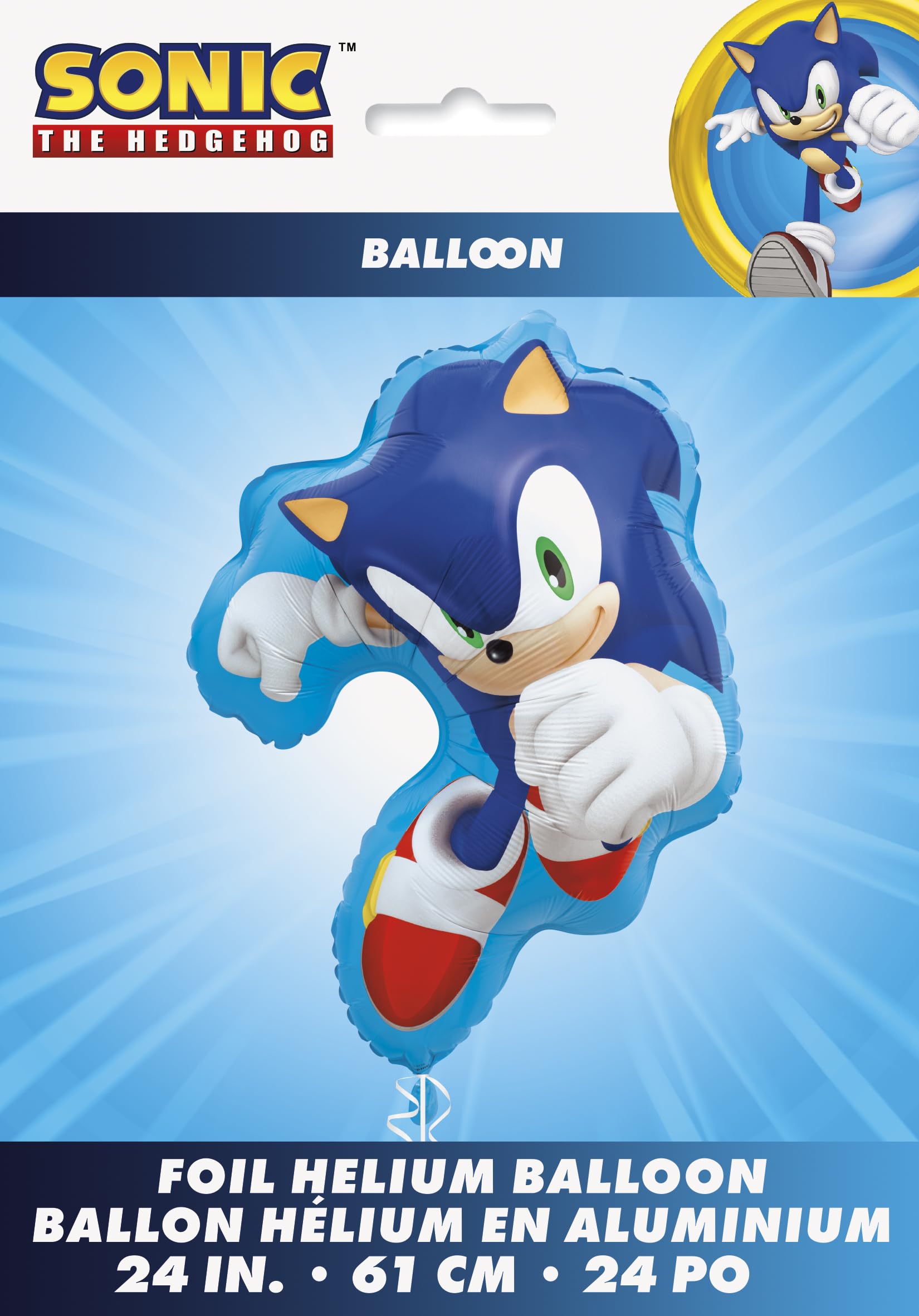 Foto 3 pulgar | Set De Globos Sonic The Hedgehog Foil, Juego De 2 Unidades, Multicolor - Venta Internacional.