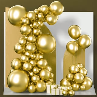 Foto 1 | Balloon Partywoo Metallic Gold, 85 Unidades, Diferentes Tamaños - Venta Internacional.