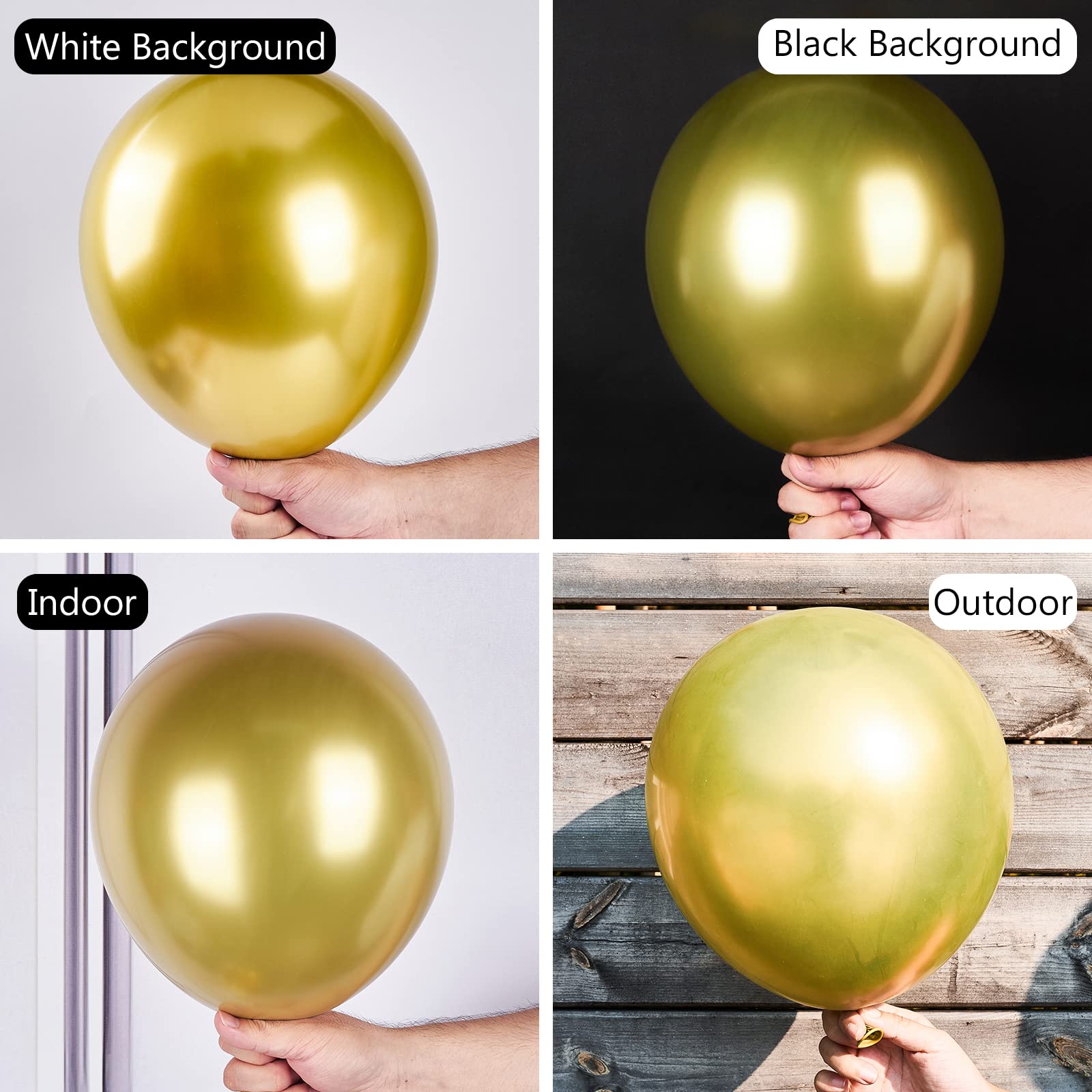 Foto 4 pulgar | Balloon Partywoo Metallic Gold, 85 Unidades, Diferentes Tamaños - Venta Internacional.