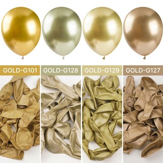 Foto 4 | Balloon Partywoo Metallic Gold, 85 Unidades, Diferentes Tamaños - Venta Internacional.