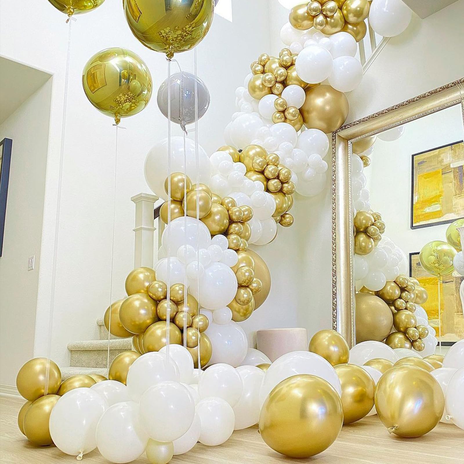 Foto 6 | Balloon Partywoo Metallic Gold, 85 Unidades, Diferentes Tamaños - Venta Internacional.