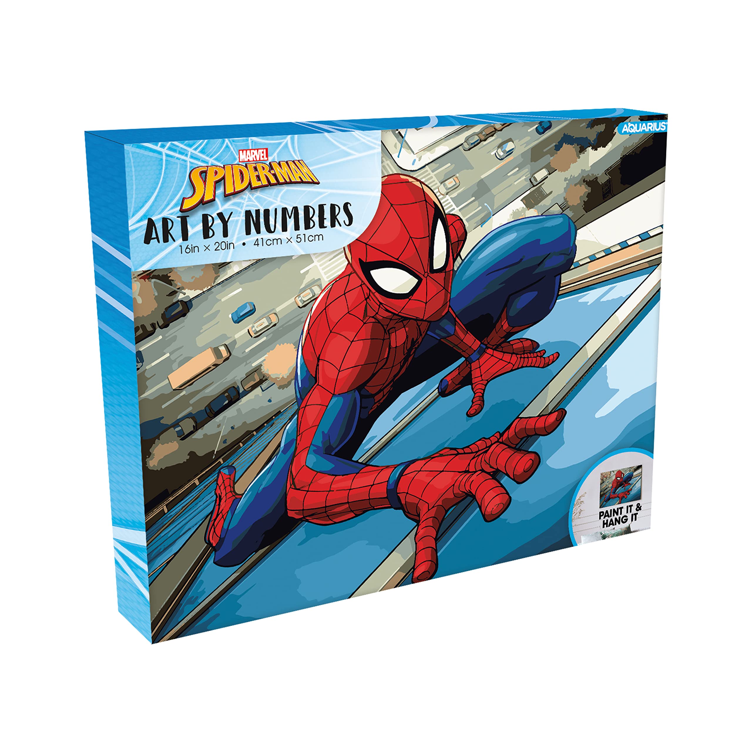 Foto 1 | Kit Paint By Number Aquarius Spider-man Web Crawler 40 X 50 Cm - Venta Internacional.