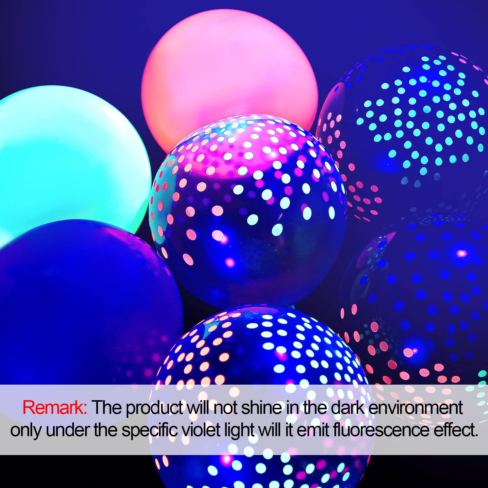 Foto 6 pulgar | Artículos De Fiesta Skylety Glow In The Dark Neon Con Globos - Venta Internacional.