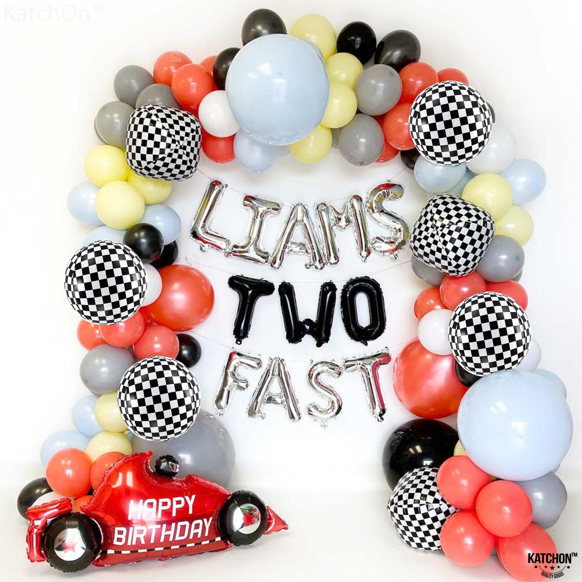 Foto 3 | Globos Katchon A Cuadros Blancos Y Negros De 22 Cm, Paquete De 6 - Venta Internacional.