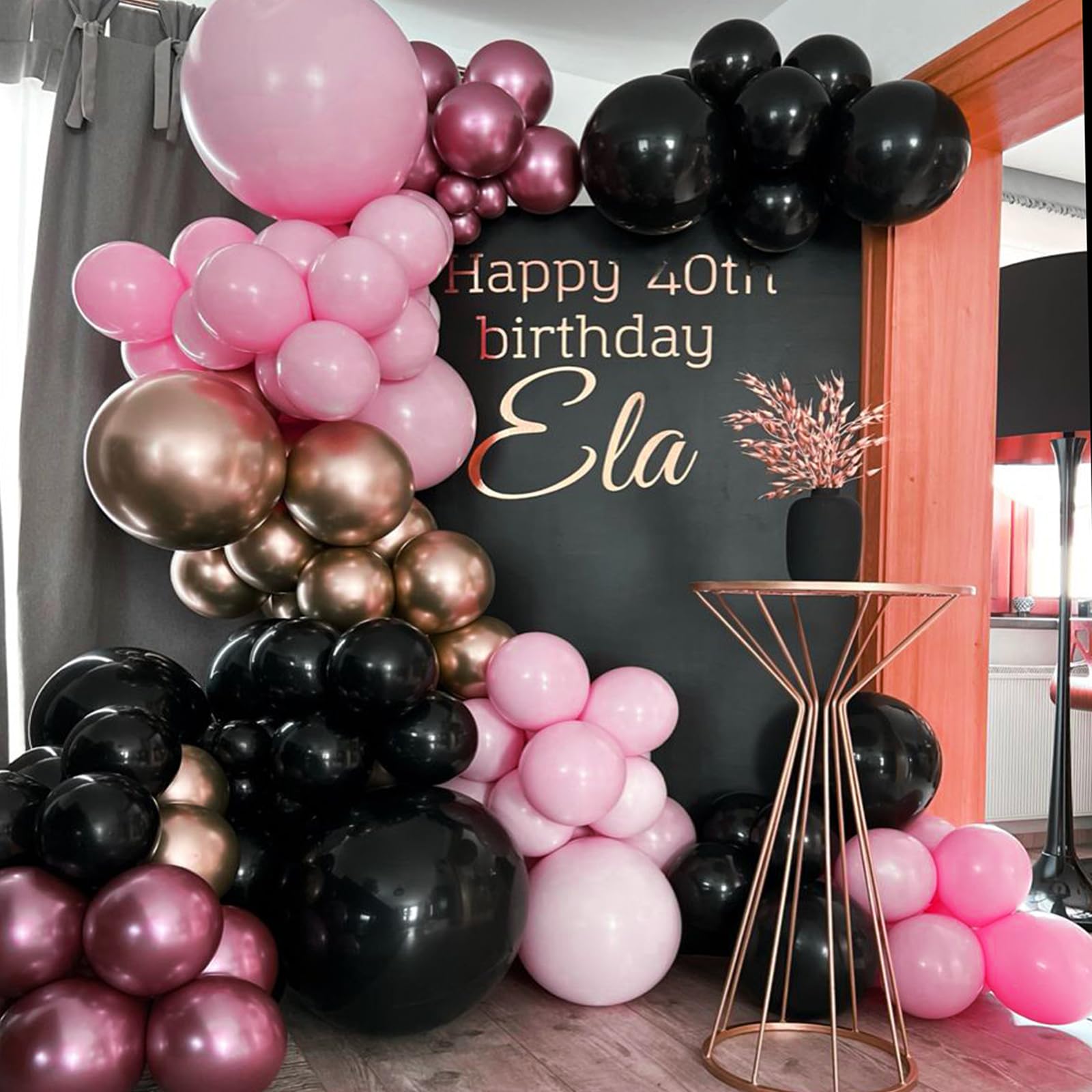 Foto 6 pulgar | Juego De Globos Rubfac, 129 Unidades, Rosas, Con Diferentes Tamaños Para Decoración - Venta Internacional.