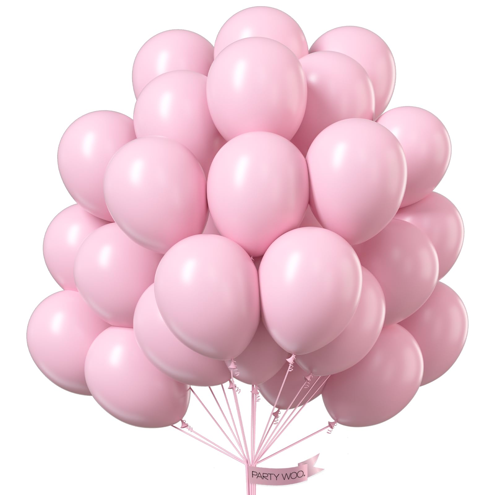 Foto 2 pulgar | Balloon Partywoo, Color Rosa Pastel, 12 Pulgadas, 101 Unidades, Para Decoración - Venta Internacional.