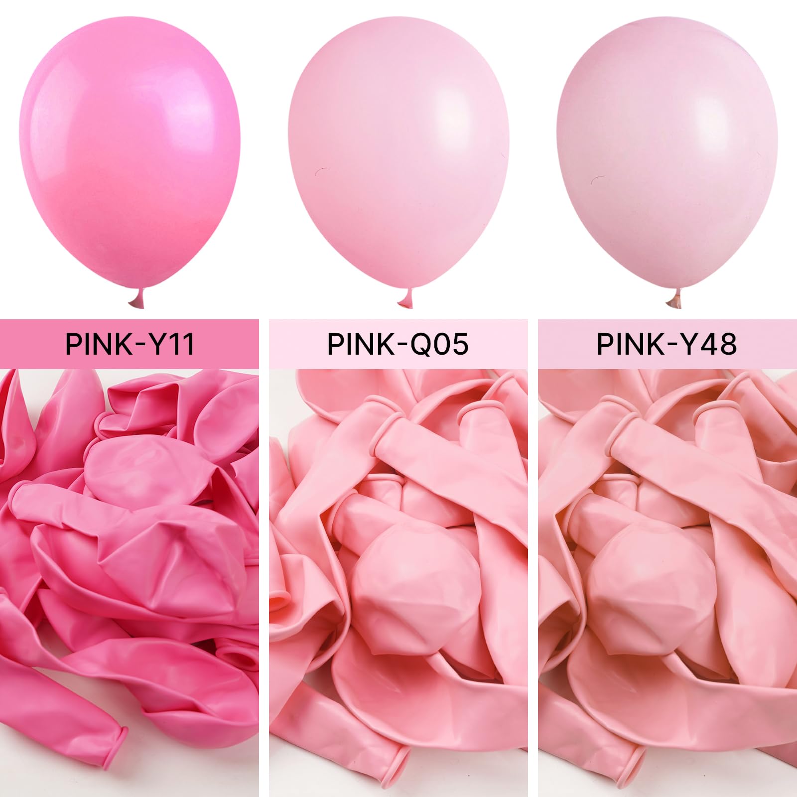 Foto 4 pulgar | Balloon Partywoo, Color Rosa Pastel, 12 Pulgadas, 101 Unidades, Para Decoración - Venta Internacional.