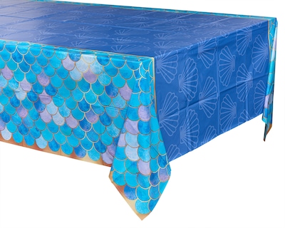 Foto 2 | Manteles De Mesa De Plástico Con Diseño De Sirena American Greetings, De Artículos Para Fiestas - Venta Internacional.