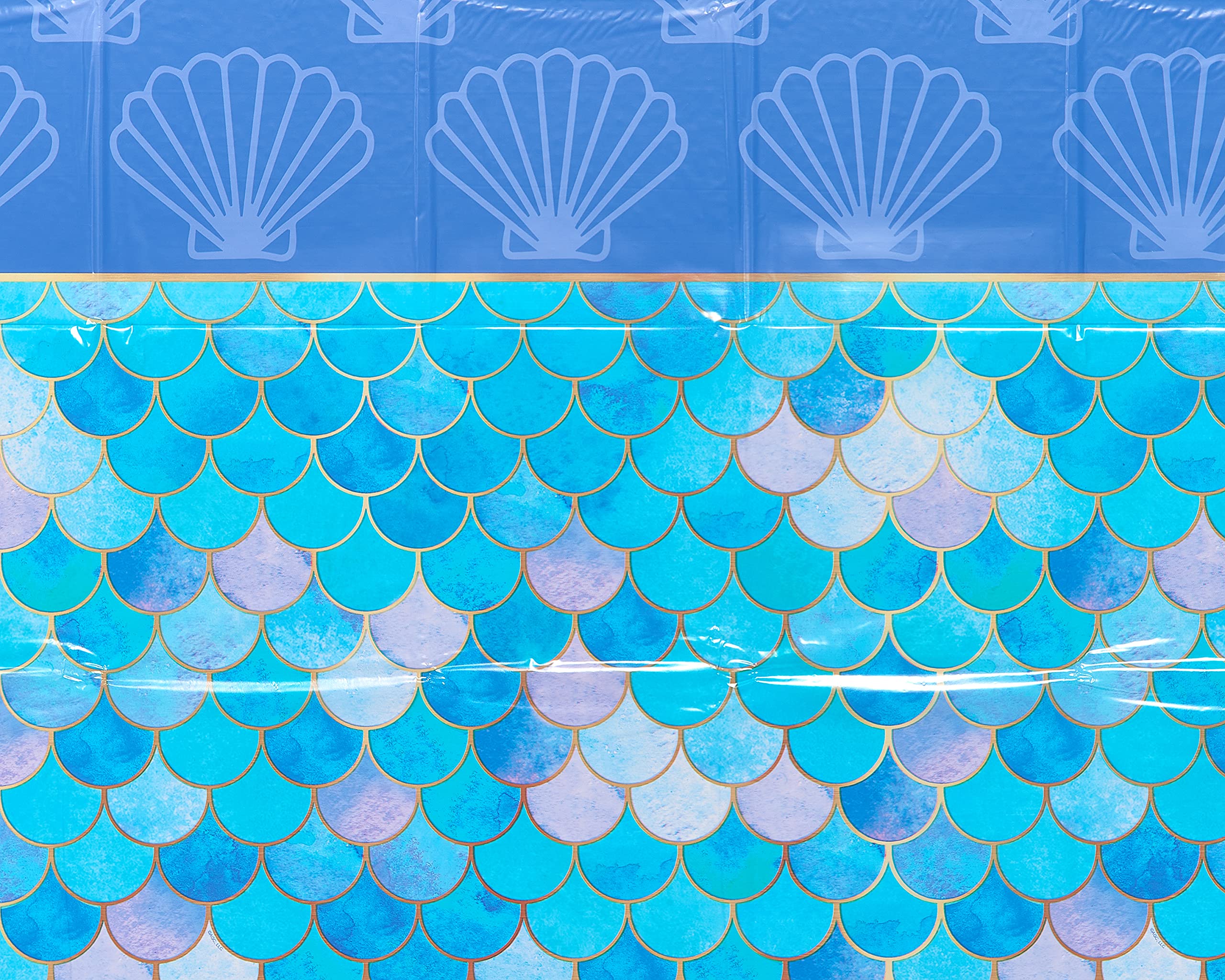Foto 4 pulgar | Manteles De Mesa De Plástico Con Diseño De Sirena American Greetings, De Artículos Para Fiestas - Venta Internacional.