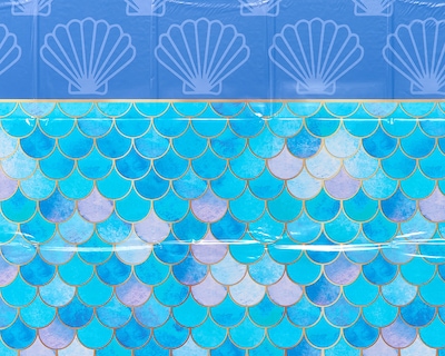 Foto 3 | Manteles De Mesa De Plástico Con Diseño De Sirena American Greetings, De Artículos Para Fiestas - Venta Internacional.