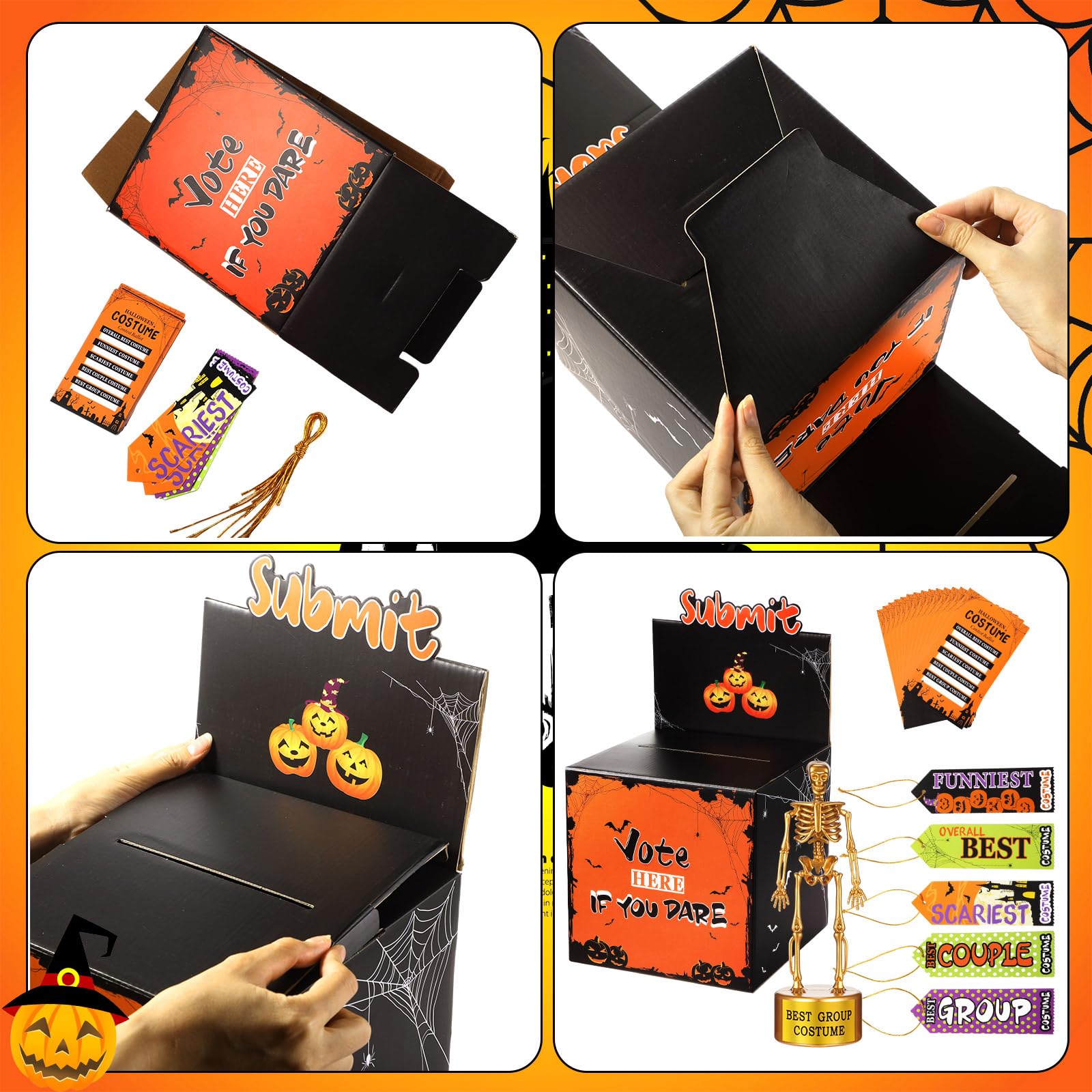 Foto 4 pulgar | Suministros Para Fiestas De Halloween Sratte, 56 Unidades, Con Concurso De Disfraces - Venta Internacional.