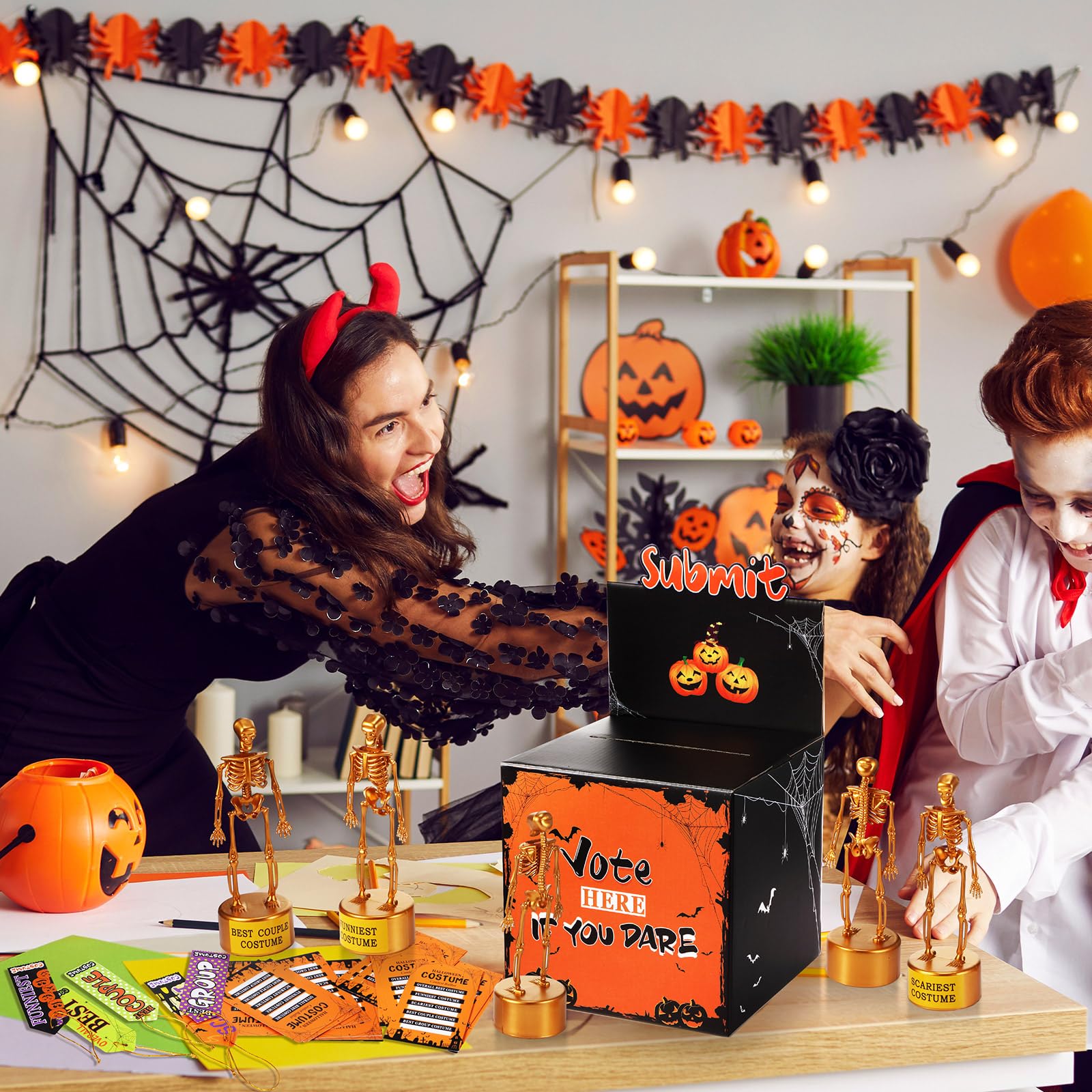 Foto 7 pulgar | Suministros Para Fiestas De Halloween Sratte, 56 Unidades, Con Concurso De Disfraces - Venta Internacional.
