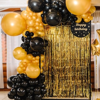 Foto 4 | Juego De Globos De Fiesta Rubfac, Globos Negros De Látex De 5 A 46 Cm, 145 Unidades - Venta Internacional.
