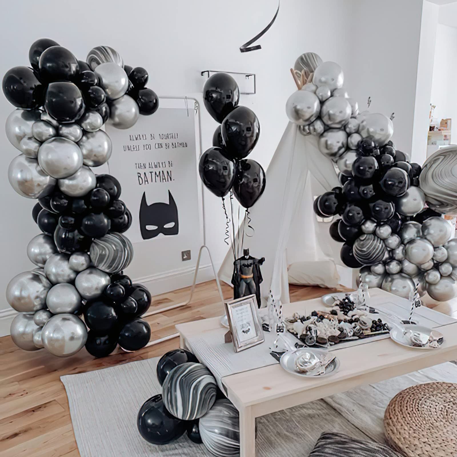 Foto 4 pulgar | Globos Partywoo, 50 Unidades, 30 Cm, Látex Negro Mate - Venta Internacional.