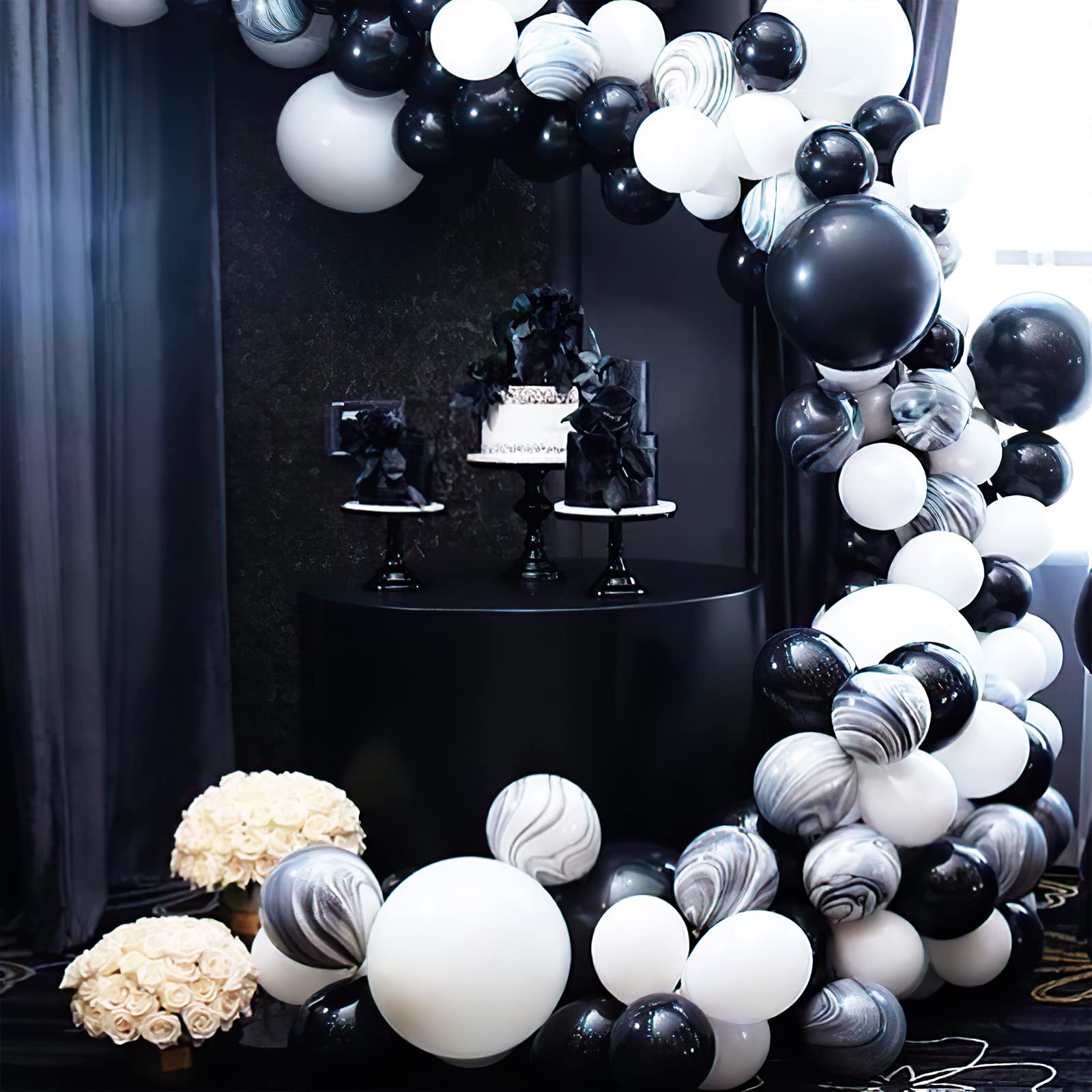 Foto 7 | Globos Partywoo, 50 Unidades, 30 Cm, Látex Negro Mate - Venta Internacional.