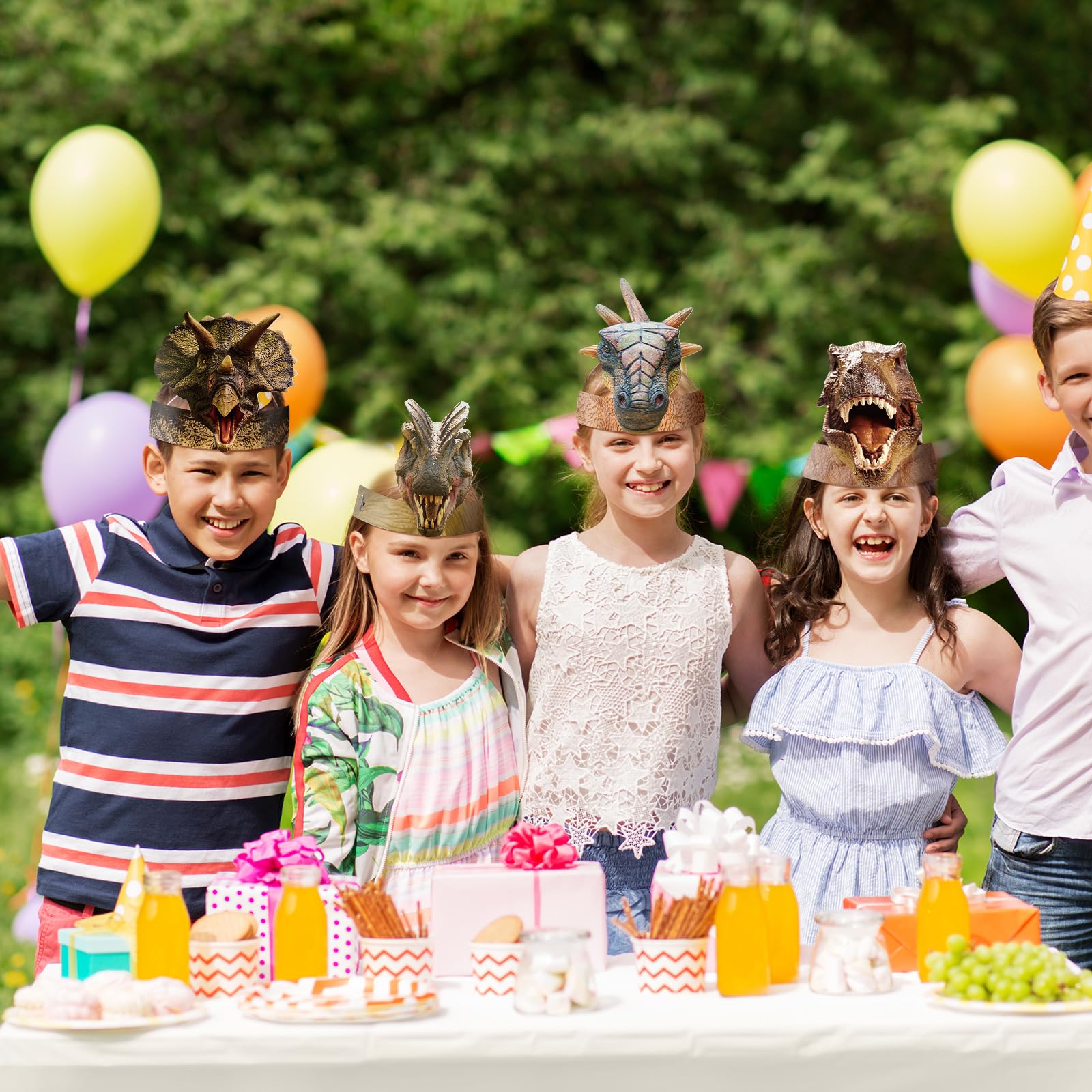 Foto 3 pulgar | Gorros De Fiesta Gersoniel Dinosaur Birthday, 24 Unidades, Para Niños - Venta Internacional.