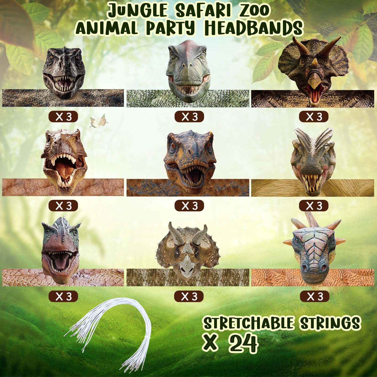Foto 4 pulgar | Gorros De Fiesta Gersoniel Dinosaur Birthday, 24 Unidades, Para Niños - Venta Internacional.