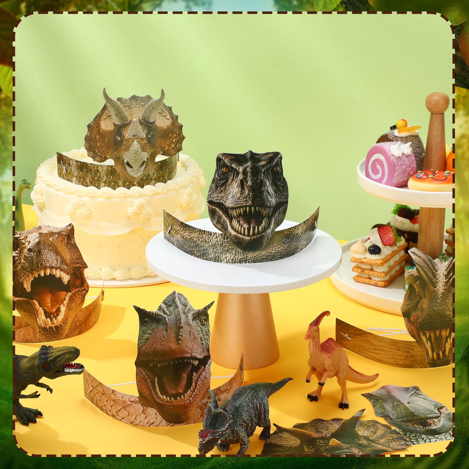 Foto 7 pulgar | Gorros De Fiesta Gersoniel Dinosaur Birthday, 24 Unidades, Para Niños - Venta Internacional.
