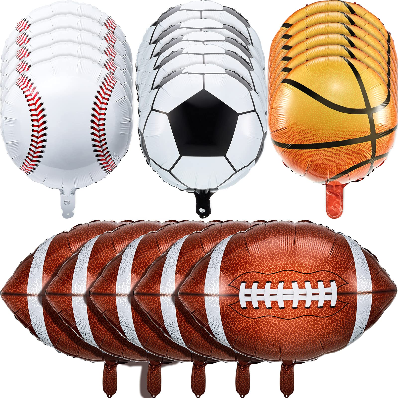Foto 2 pulgar | Juego De Globos Deportivos De 20 Piezas Para Béisbol, Fútbol Y Fútbol - Venta Internacional.