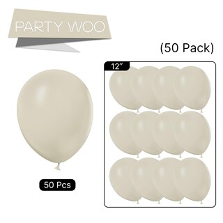 Foto 5 | Globos Partywoo, Arena Blanca, 12 Cm, 50 Unidades, Para Decoración De Fiestas - Venta Internacional.
