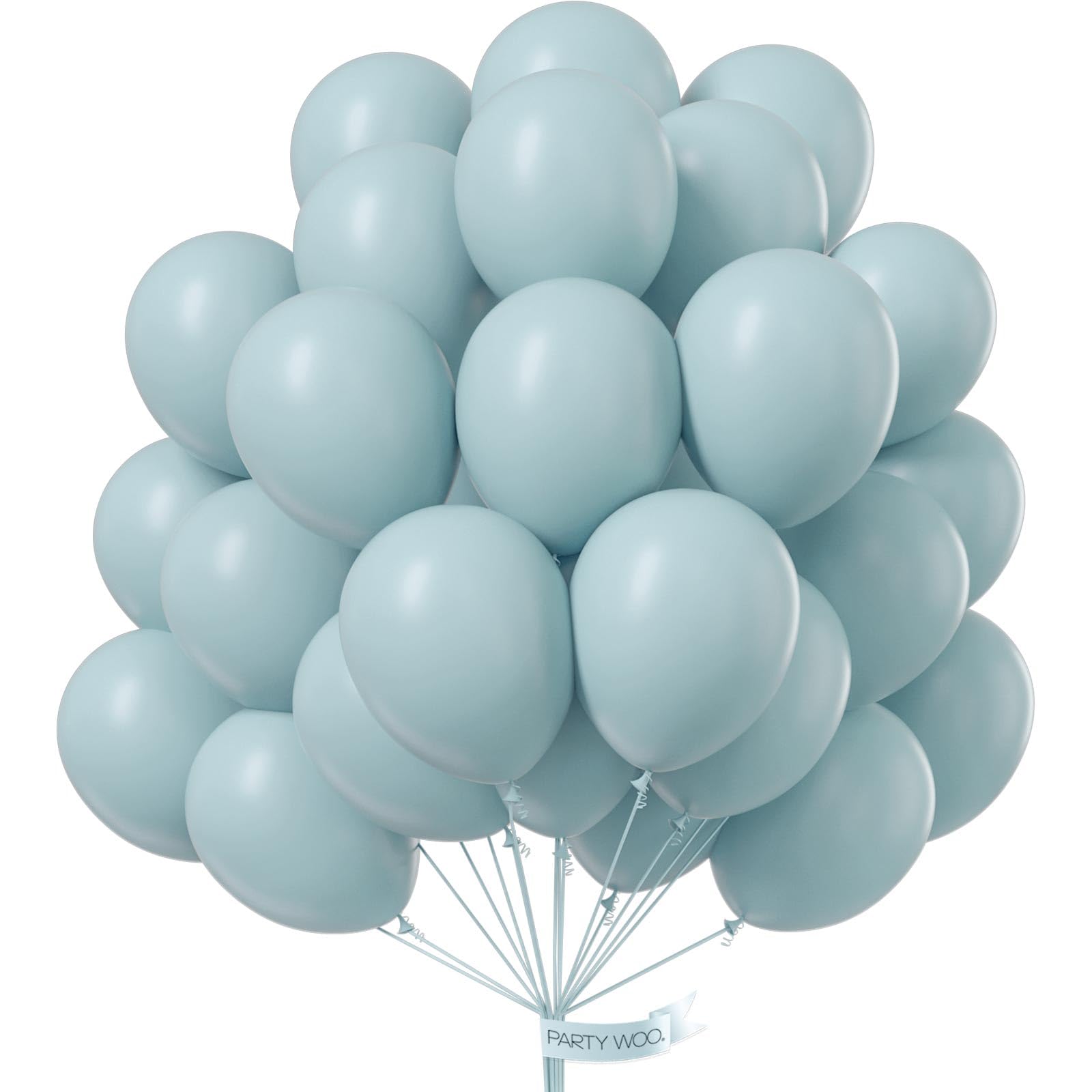 Foto 1 | Globos Partywoo Pale Aqua De 12 Pulgadas, 100 Unidades, Para Decoración - Venta Internacional.