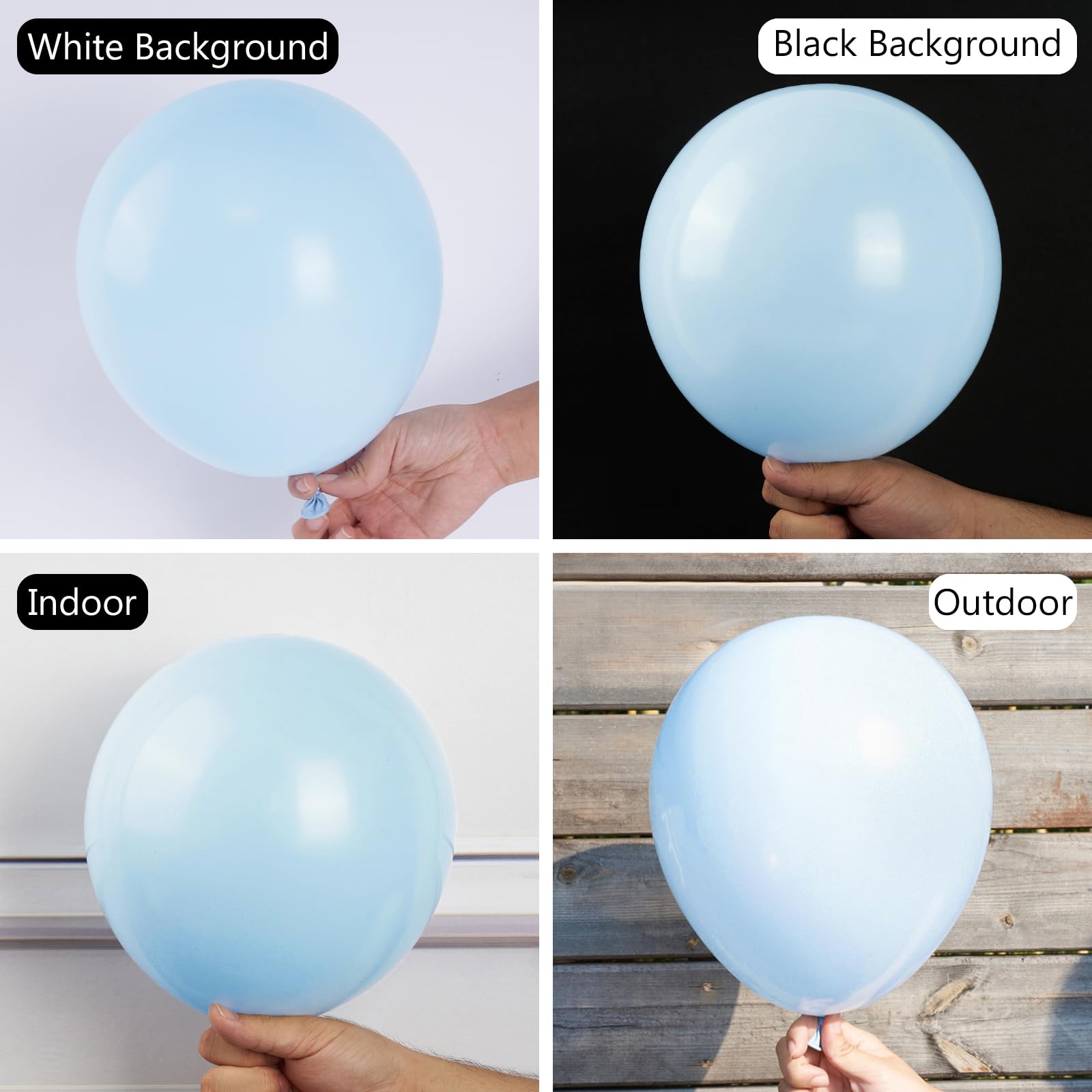 Foto 4 pulgar | Balloon Partywoo, Color Azul Pastel, 127 Unidades, Diferentes Tamaños - Venta Internacional.