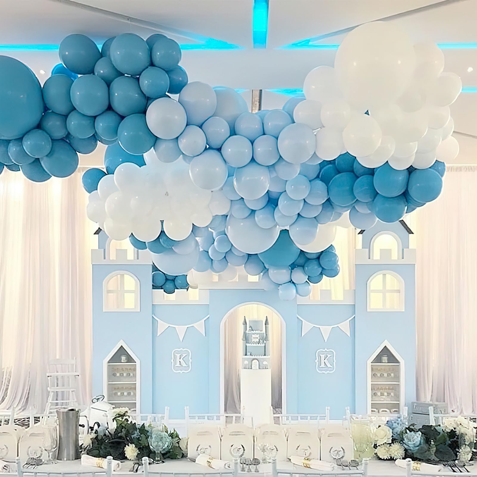 Foto 6 | Balloon Partywoo, Color Azul Pastel, 127 Unidades, Diferentes Tamaños - Venta Internacional.
