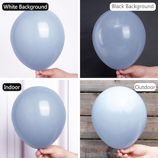 Foto 2 | Globos Partywoo Dusty Blue De 12 Pulgadas, 100 Unidades, Para Decoración - Venta Internacional.