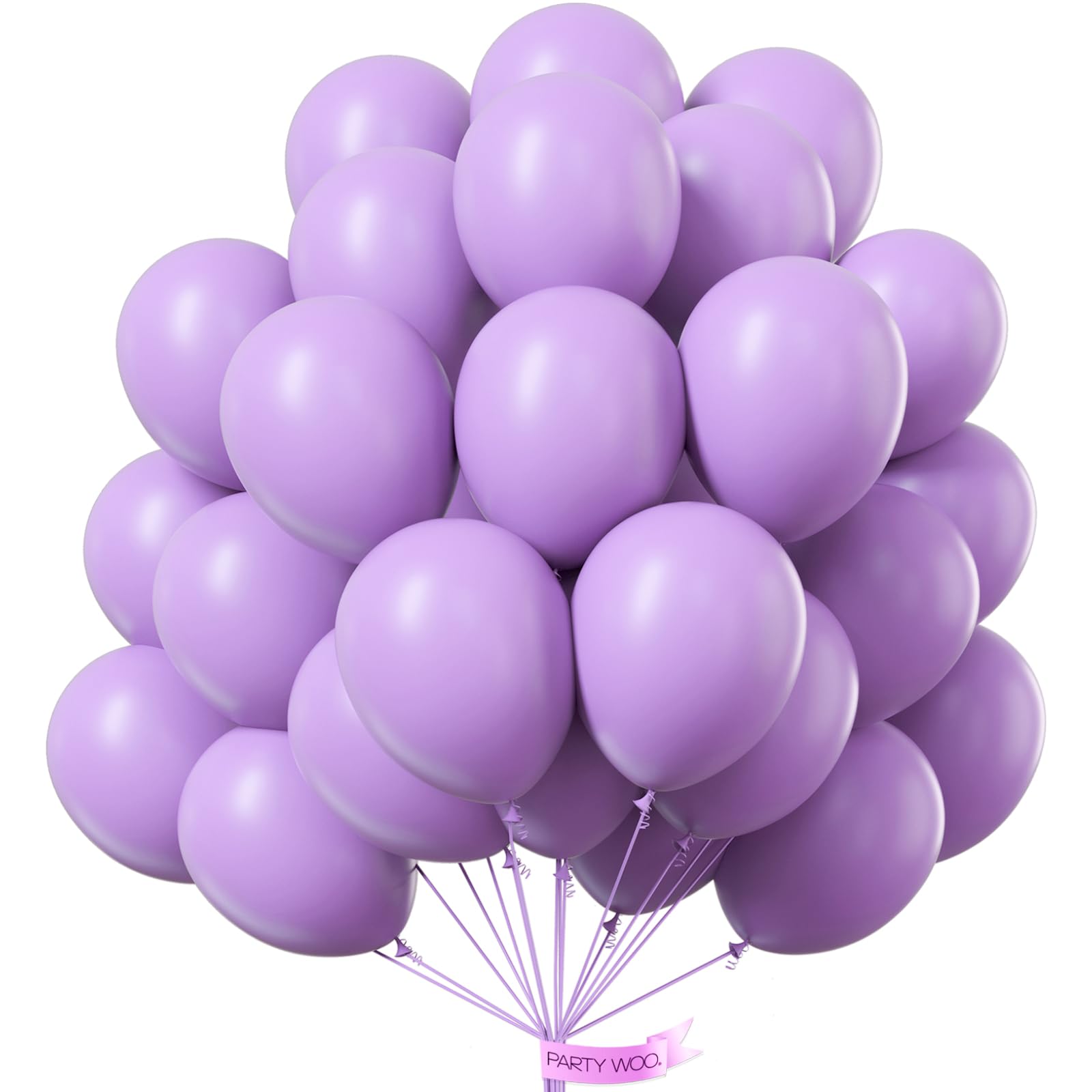 Foto 2 pulgar | Globos Partywoo, Color Morado Pastel, 12 Pulgadas, 101 Unidades - Venta Internacional.