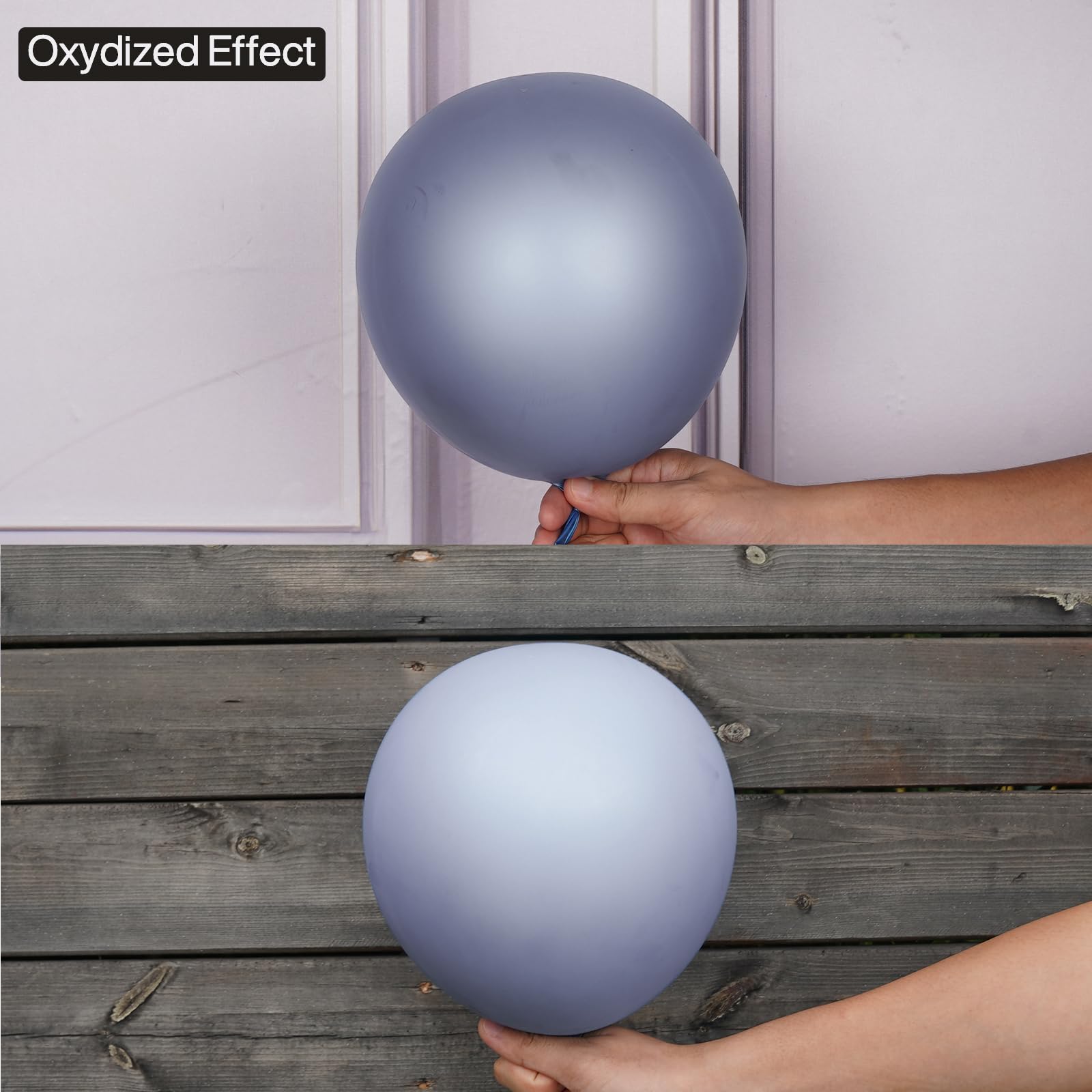 Foto 5 | Balloon Partywoo Dusty Blue 140 Unidades De Diferentes Tamaños - Venta Internacional.