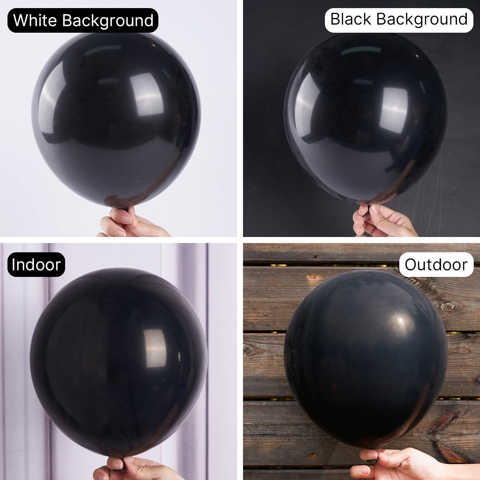 Foto 4 pulgar | Balloon Partywoo Black, 142 Unidades, Diferentes Tamaños, Con Kit De Arco - Venta Internacional.