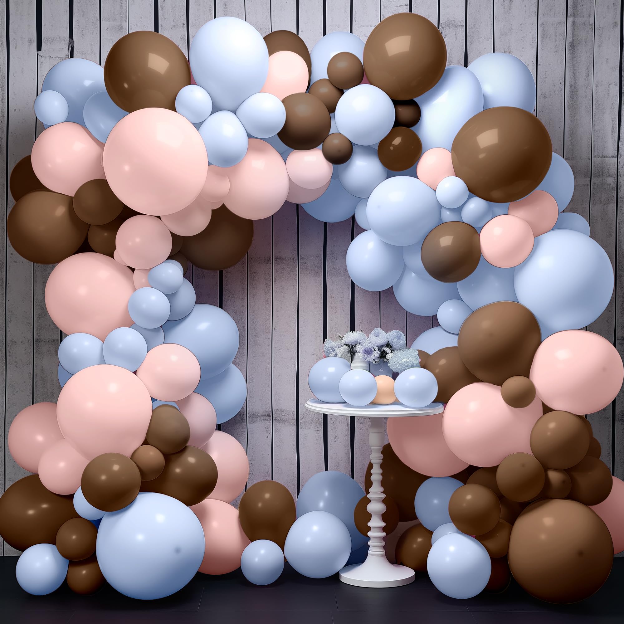Foto 1 | Kit De Guirnaldas Con Globos Katchon, Azul, Marrón Tostado, Paquete De 166 - Venta Internacional.