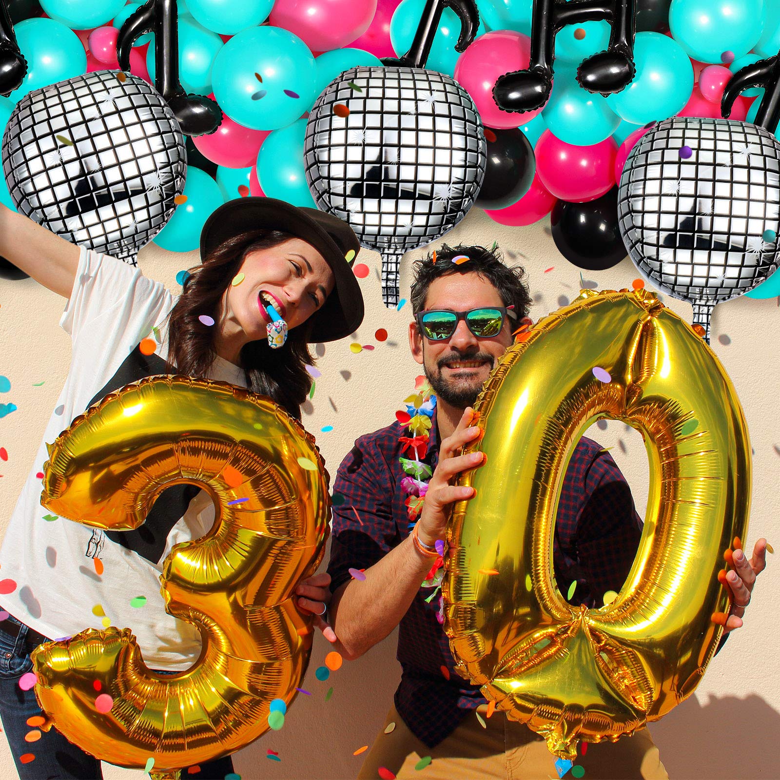 Foto 4 pulgar | Kit De Guirnaldas Con Forma De Arco Con Forma De Globo, Skylety Music, Decoración De Cumpleaños - Venta Internacional.