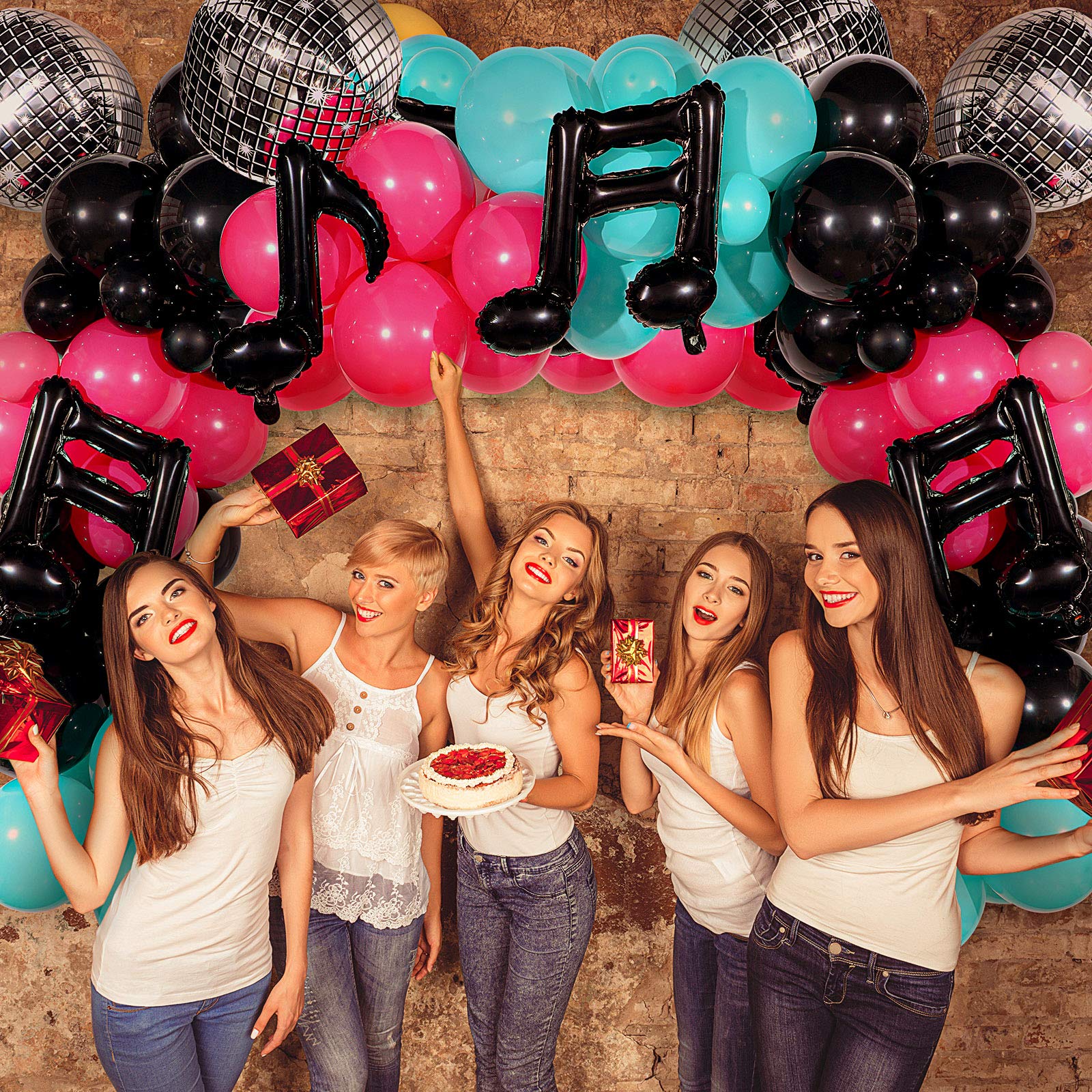 Foto 4 | Kit De Guirnaldas Con Forma De Arco Con Forma De Globo, Skylety Music, Decoración De Cumpleaños - Venta Internacional.