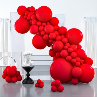 Foto 1 | Globos Partywoo Red-y57, Rojo Mate, 127 Unidades, Para Guirnalda O Arco - Venta Internacional.