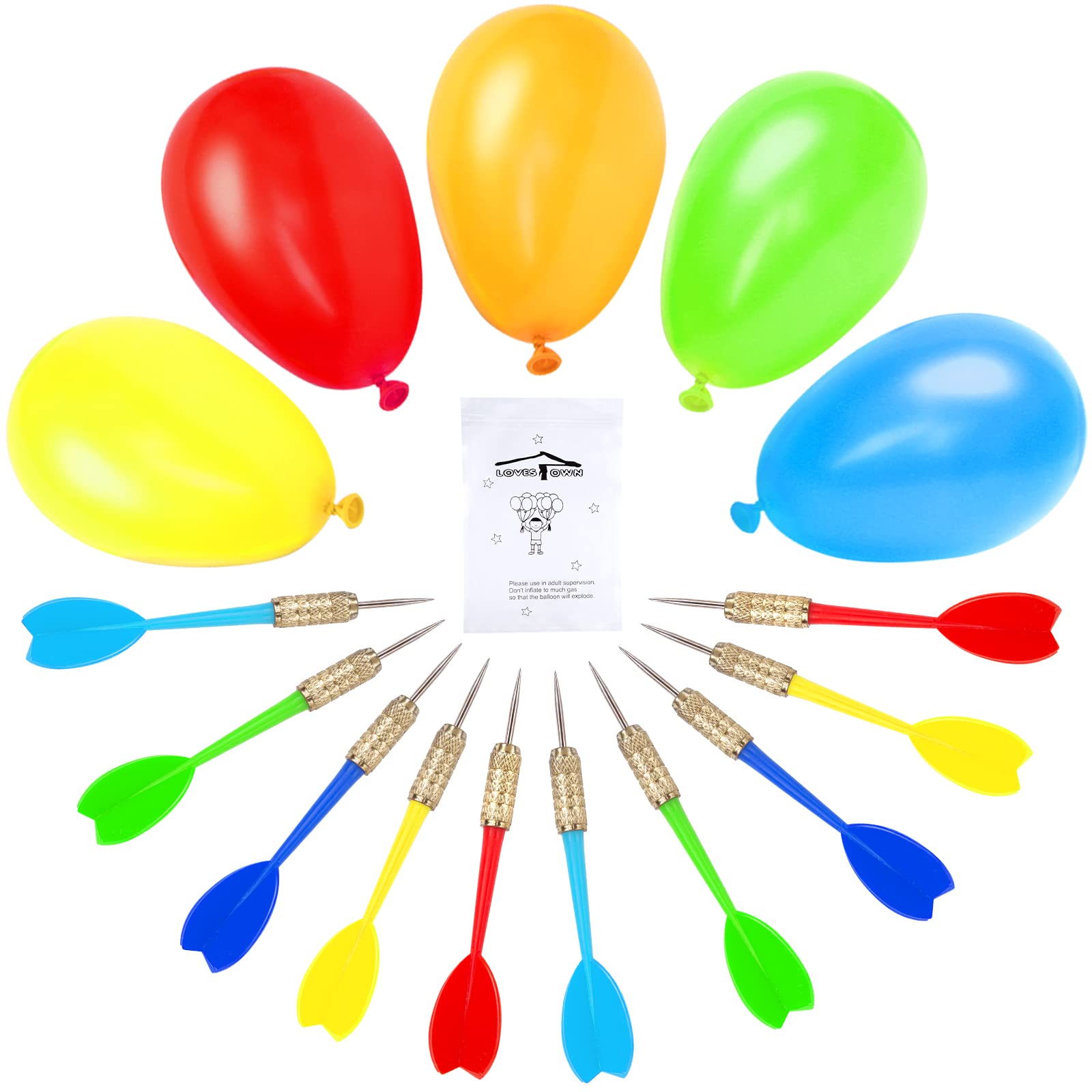Foto 1 | Globos De Dardos Lovestown De Carnival Games, 500 Unidades Con 10 Dardos - Venta Internacional.