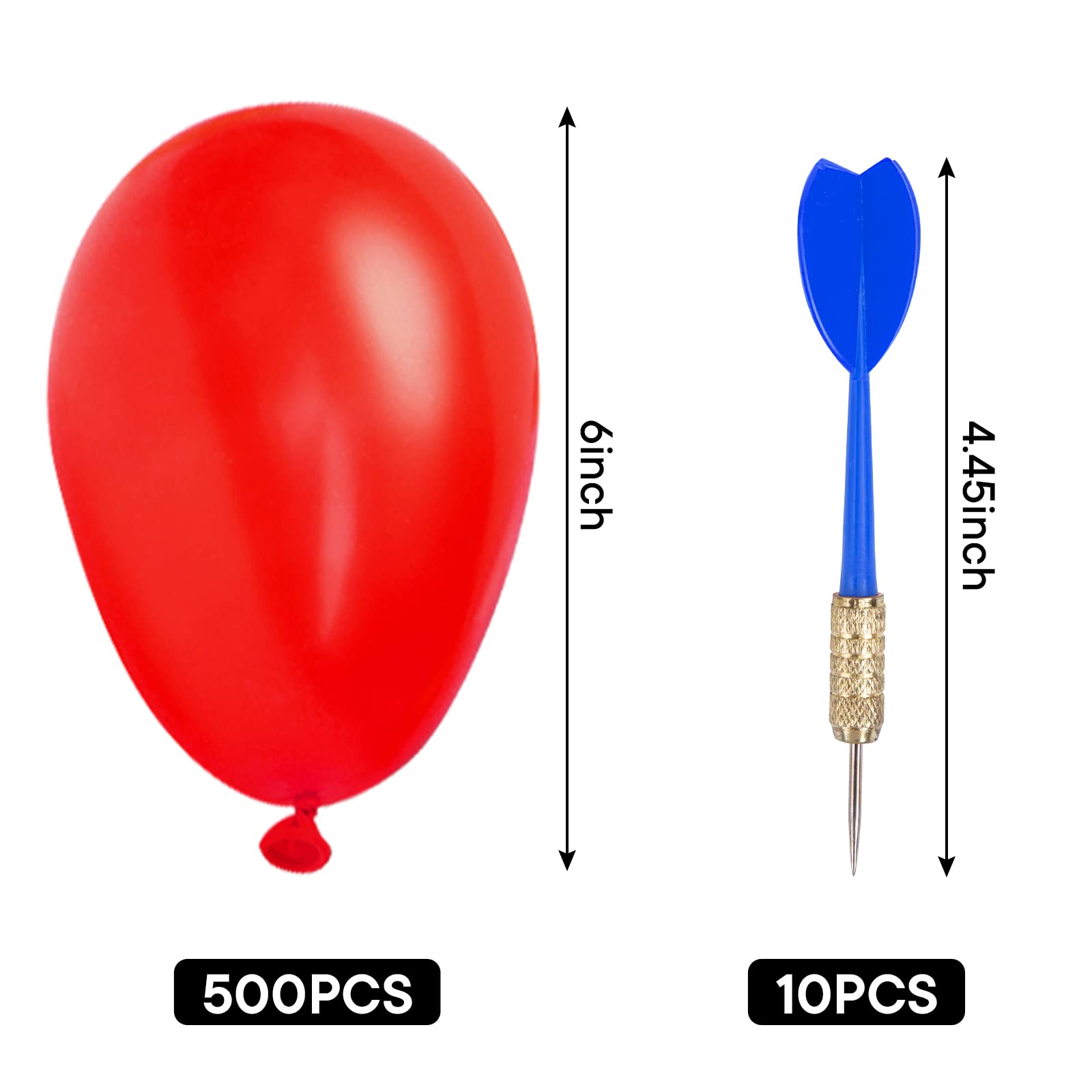 Foto 3 pulgar | Globos De Dardos Lovestown De Carnival Games, 500 Unidades Con 10 Dardos - Venta Internacional.