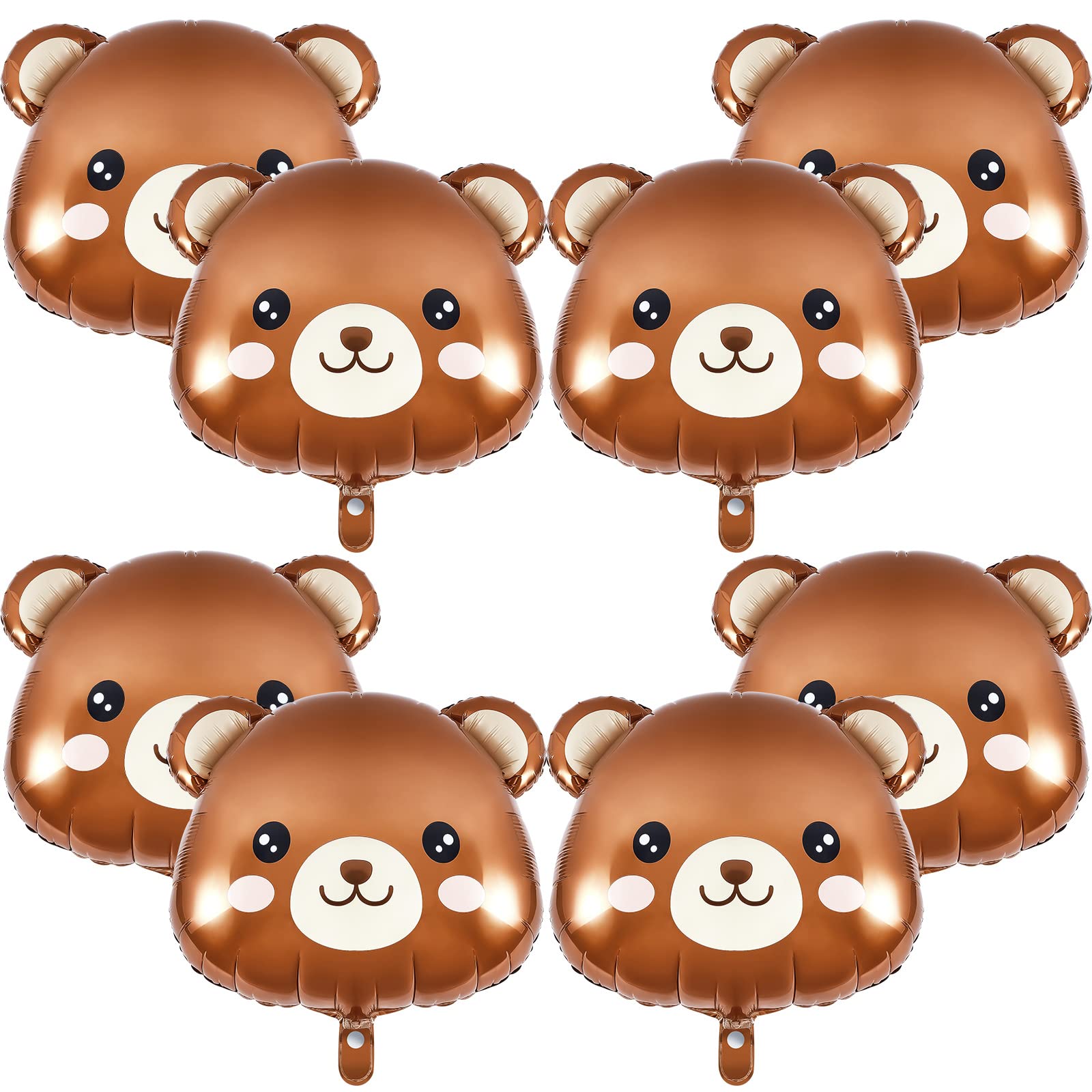 Foto 1 | Bear Balloons Junkin, 8 Unidades, 54 X 57 Cm, Papel De Aluminio Marrón Para Fiestas - Venta Internacional.