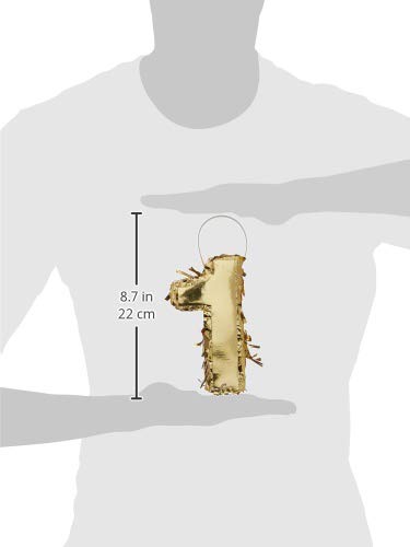 Foto 3 pulgar | Minipiñata Amscan, Lámina Dorada Brillante, Número 2, Para Fiesta - Venta Internacional.