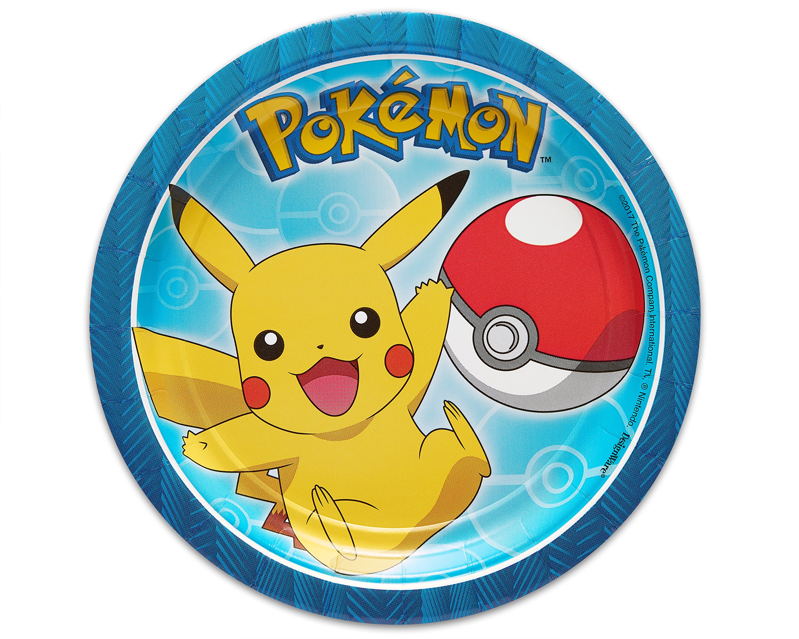 Foto 2 pulgar | Plato Redondo American Greetings Pokémon De 7 Pulgadas (paquete De 8) - Venta Internacional.