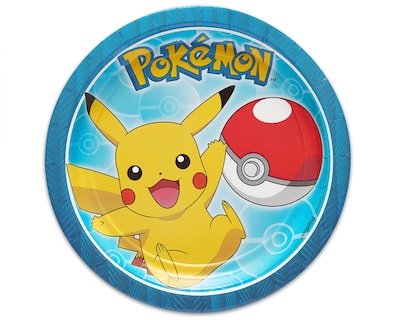 Foto 1 | Plato Redondo American Greetings Pokémon De 7 Pulgadas (paquete De 8) - Venta Internacional.
