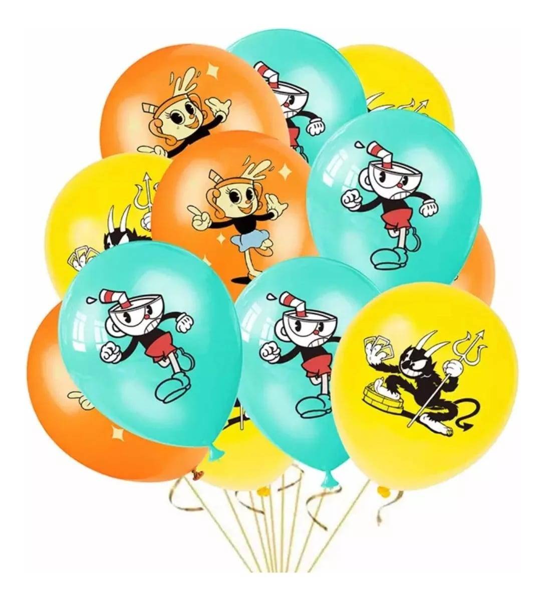 Foto 1 | Juego 12 Globos Látex Videojuegos Cuphead