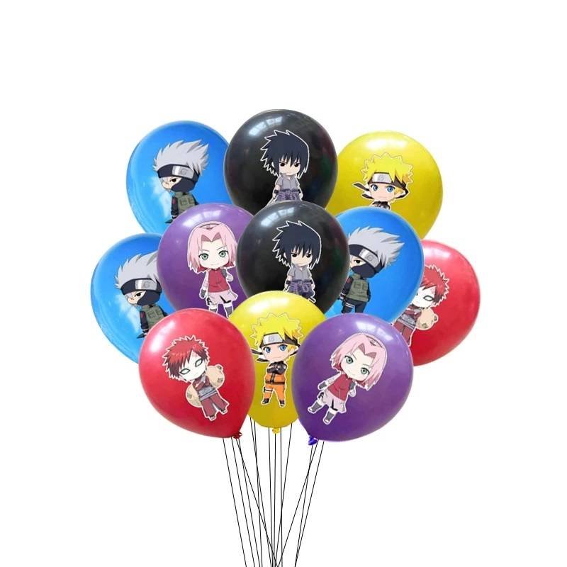 Foto 1 | Juego 10 Globos Látex Naruto Sasuke Sakura Fiesta Modelo 1