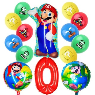 Foto 1 | Juego Globos Aluminio Cumpleaños Super Mario Bros Decoración Niños