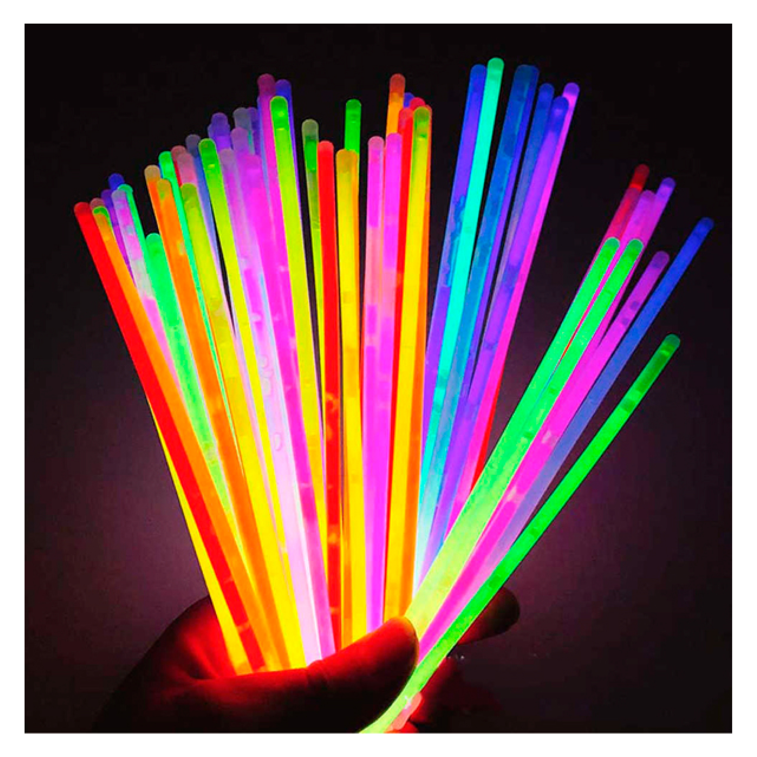 Foto 3 | 100 Pulseras Luminosas De Colores, Brillan En La Oscuridad